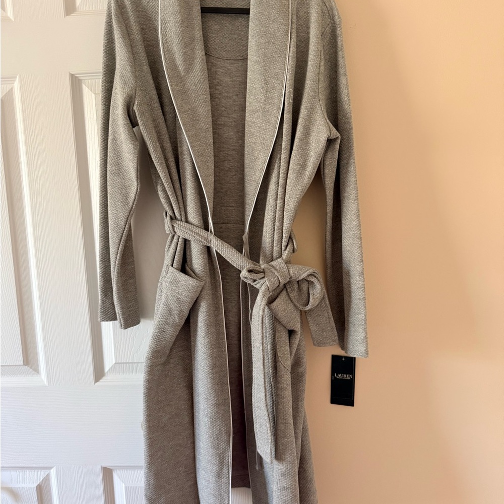 Ralph Lauren Elegant Gray Robe